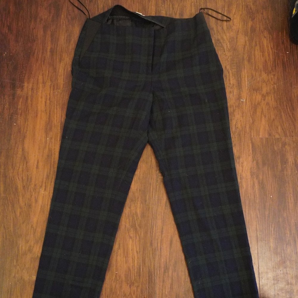 Plaid Cropped Pants